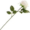 Juvale 12 Count Artificial Fake Silk Roses, Faux Flower Arrangement for Wedding Decoration, Bridal Bouquet & Home Decor, White - 3 of 4