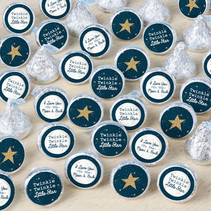 Big Dot of Happiness Twinkle Twinkle Little Star - Baby Shower or Birthday Party Small Round Candy Stickers - Party Favor Labels - 324 Count, 1 of 8