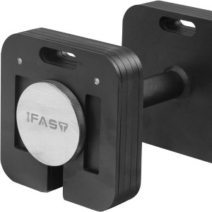 Naysaye Dumbbell Set of 2 50LB Adjustable Pair 9 in1 Free Weights with Quick Lock for Home Gym, Silver, 17.71"*10.62"*10.62" - 1 of 4