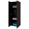CAVINAS Armoire Wardrobe Closet,Tall Wardrobe Cabinet with 2 Doors and 4 Shelves,Wooden Wardrobe for Bedroom,Dressing Room,Apartment - 2 of 4
