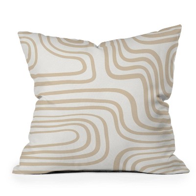 16"x16" Iveta Abolina Coeur Square Throw Pillow Neutral - Deny Designs