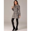 INSPIRE CHIC Women's Peter Pan Collar Single Breasted Winter Long Overcoat - 2 of 4