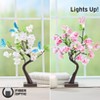 The Lakeside Collection Tree Floral Butterfly 20 Light Count Tabletop Decor Pink Or Yellow - 3 of 4
