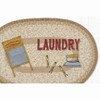 Earth Rugs Laundry Oval Patch Rug – Hand-Braided Jute 20x30 Rustic Farmhouse Mat for Laundry Room Decor - 2 of 3