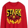 Men's - Marvel - Iron Man Stark Collegiate Long Sleeve Graphic T-Shirt - 2 of 3