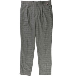 I.N.C International Concepts Mens Plaid Pleated Dress Pants Slacks, Black, 30W x 30L - 1 of 2