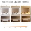 Dexmalle Makeup Vanity Desk with Lighted Mirror Charging Station 3-Color LED Lights - 2 of 4