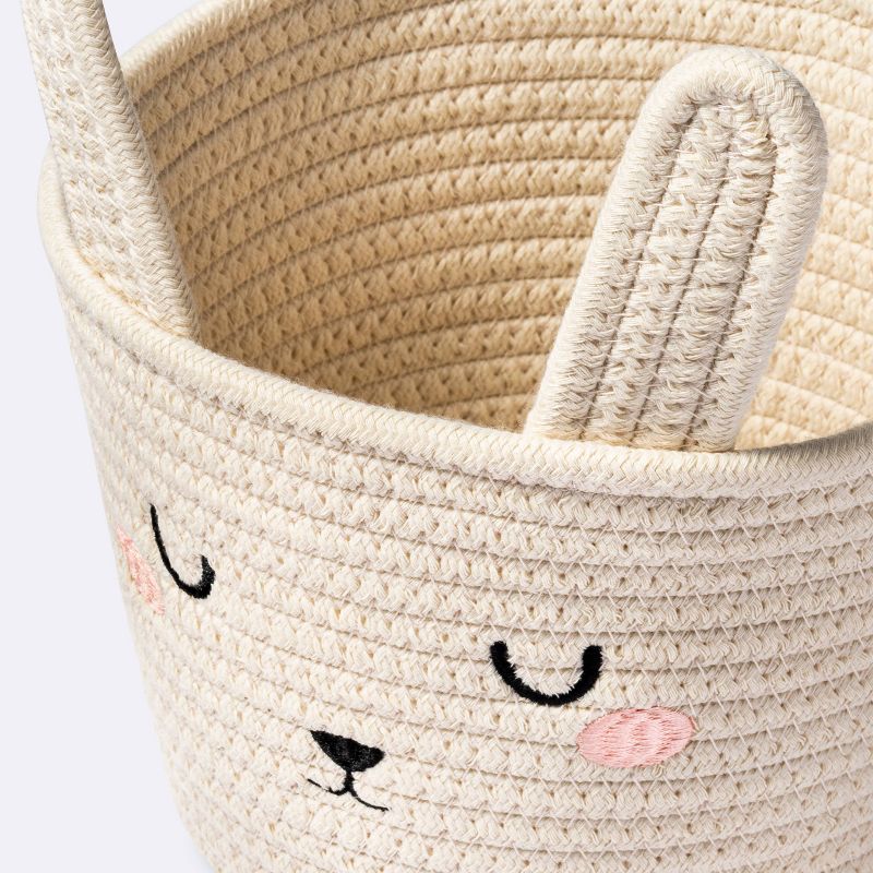 Coiled Rope Small Round Storage Basket - Rabbit - Cloud Island&#8482;, 4 of 6