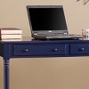 Janice Farmhouse 2-Drawer Writing Desk - Blue - SEI - 3 of 4