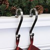Haute Decor 2ct Bronze Stocking Scrolls Christmas Stocking Holder: Mantel Grip, Swivel Design, Holds 10lbs - 3 of 3