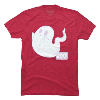 Men's Design By Humans Boo Cute Ghost Halloween cute design By BoogieCreates T-Shirt