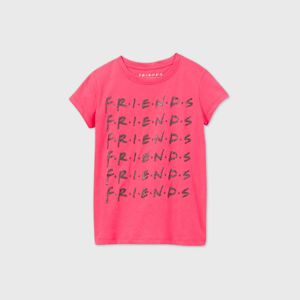 Girls Friends Short Sleeve Graphic T Shirt Pink Target