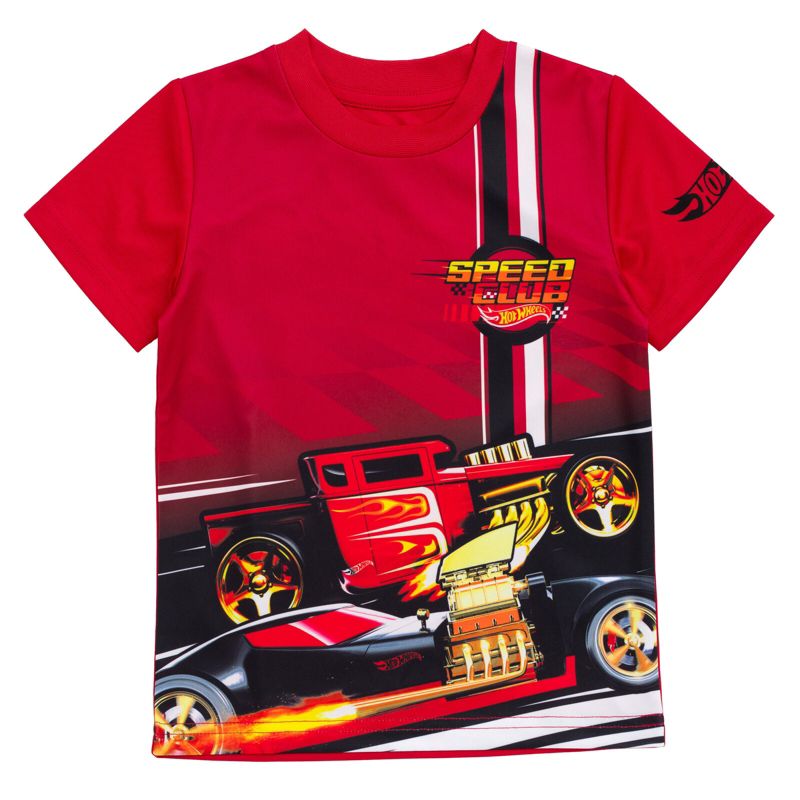 Hot Wheels 2 Pack Athletic T-Shirts Little Kid to Big, 5 of 8