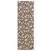 Modern Washable Foldable Rug, Floral Pattern Area Rug with Non Slip Backing, Non-Slip Low Pile Floor Carpet for Living Room Dorm Office Decor - 2 of 4