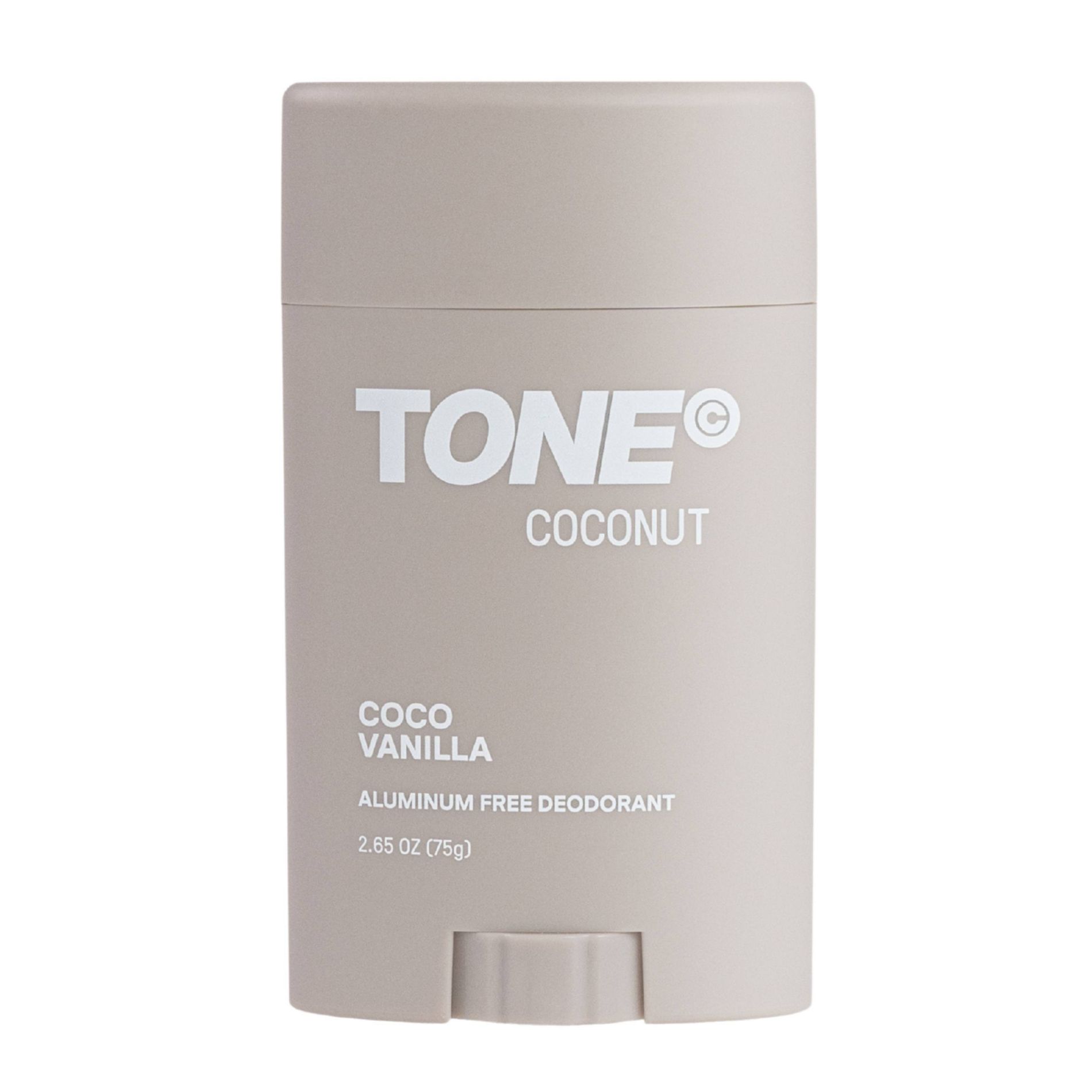 TONE Aluminum-Free Deodorant - Coconut - 75g: With Shea Butter, For Normal/Sensitive/Dry Skin, Travel Size