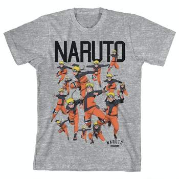 Naruto Squad Art Youth Heather Gray Graphic Tee