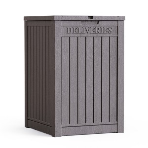 Dolonm 48 Gallon Secure Package Drop Box - Locking Lid, Anti-Theft Weatherproof Parcel Safe,for Porch Security - 1 of 4