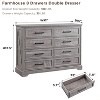 SinCiDo 8 Drawers Dresser for Bedroom, Farmhouse Wooden Chest of Drawer with Metal Handle, 52" W Rustic Drawer Organizer - 3 of 4