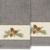 Linum Home Textiles 100% Turkish Cotton PIERRE Embellished Towel Set - 2 of 2