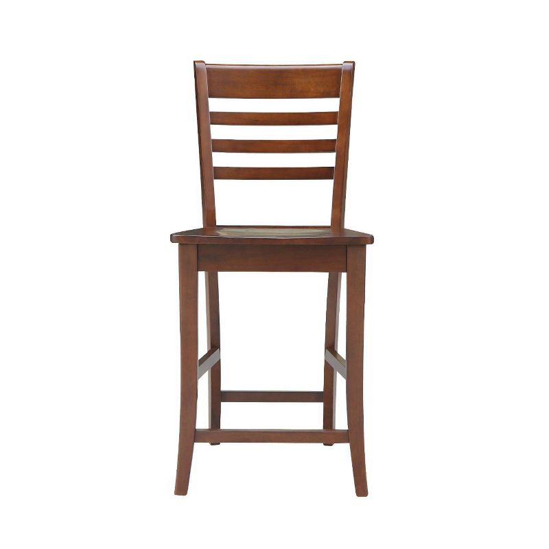 Counter Height Barstool Roma Solid Wood Espresso - International Concepts, 3 of 15