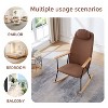 CAVINAS Minimalist Rocking Chair Accent Chair with Headrest Pillow,Modern Armchair Leisure Chair for Living Room&Bedroom,Comfy Lounge Chair - 3 of 4