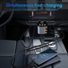 Itopfox Retractable Car Charger with Bluetooth 5.3 FM Transmitter, 90W Fast Charging, 2 Retractable Cables, USB Ports for iPhone & Android Devices - 2 of 4