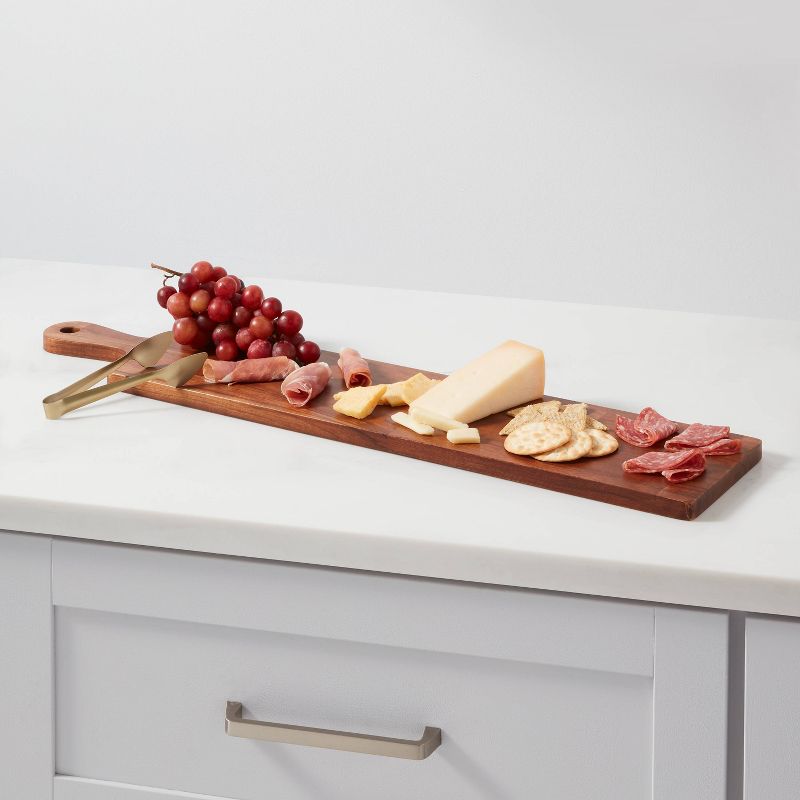 28&#34; x 6&#34; Large Wooden Cheese Board - Threshold&#8482;, 3 of 8