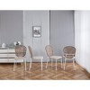 NicBex  Set of 4  Modern Sennit Dining Chairs,18.1 inch Wide Armless Chairs for Kitchen,Living Room - 3 of 4