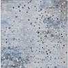 Sky Blue And Gray Abstract Washable Indoor Outdoor Area Rug - 4 of 4
