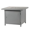 32" Square Aluminum 37000 BTUs Propane Fire Table with 2 Covers - Oakland Living
 - 2 of 4