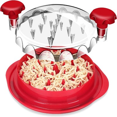 Attop Chicken Chopper, Large Chicken Breast Chopper Tool with 7-Inch Jaws - Cleaning Brush Silicone Pad, Dishwasher Safe, Non-Slip, BPA-Free