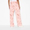 Women's Hello Kitty Wide Leg Fleece Graphic Pants - Pink - 3 of 3