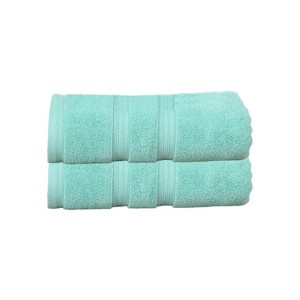 Home Weavers Elegance Essentials 550GSM 100% Cotton Zero Twist Super Absorbent Bath Towel Set - 1 of 4