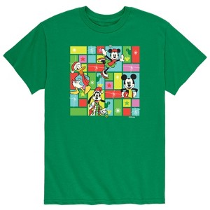 Men's - Disney - Mickey and Friends Christmas Grid Short Sleeve Graphic T-Shirt - 1 of 4