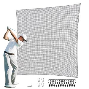 VEVOR Golf Net, 10x15ft Golf Practice Net, Indoor Hitting Net for Golf, Baseball, Hockey, Soccer, Heavy Duty DIY Ball Net, Sports Netting Barrier - 1 of 4