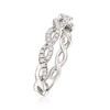 Ross-Simons 0.25 ct. t.w. Diamond Twisted Ring in Sterling Silver Size 9 - 3 of 4