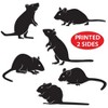 Beistle Mice Silhouettes, 6.25"-8.5", (12/Pkg) Multicolored - 4 of 4