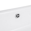 Aquaterior 20"x 14"x6" Rectangle Porcelain Vessel Sink w/ Overflow and Pop Up Drain Bathroom - 4 of 4