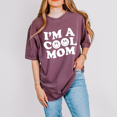 Simply Sage Market I'm A Cool Mom Smiley Face Garment Dyed Tee
