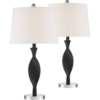 black contemporary table lamps