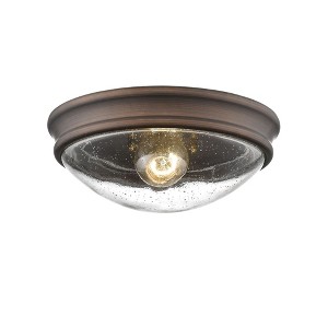Millennium Lighting 1 - Light Flush Mount in  Rubbed Bronze - 1 of 4