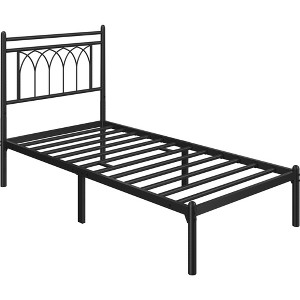 Yaheetech Modern Metal Platform Bed Frame with Headboard - 1 of 4