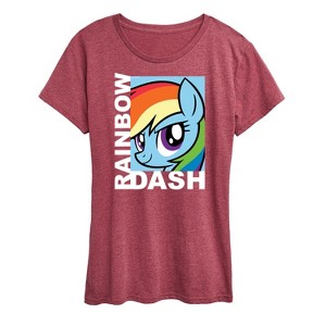 Women's - My Little Pony - Character Block Rainbow Dash Short Sleeve Graphic T-Shirt - 1 of 4