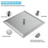 PAGED 16" Rain Shower Head High Pressure Shower Head with Square Ultra Thin 304 Stainless Steel and Anti-Clog Nozzles for Bathroom - 3 of 4