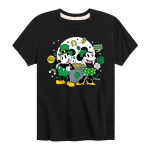 Boys' - Disney - Mickey And Minnie Pot Of Gold Short Sleeve Graphic T-Shirt - 1 of 4