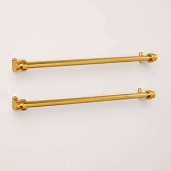 10" Vintage Cuffed Drawer Pulls Brass Plated (Set of 2) - Hearth & Hand™ with Magnolia