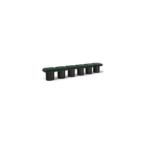 Meridian Furniture,Pavilion Boucle Fabric Bench - 1 of 4