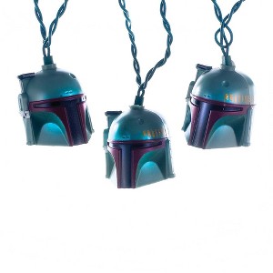 Kurt Adler 10-Light Boba Fett Helmet Light Set - 1 of 4