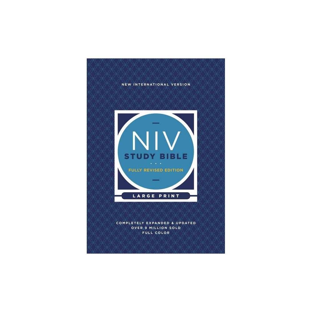 NIV Study Bible, Fully Revised Edition, Large Print, Hardcover, Red Letter, Comfort Print - by Zondervan