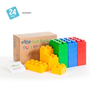 UNiPLAY Plump Soft Building Blocks — Education and Developmental Play for Ages 3 Months and Up - 1 of 4